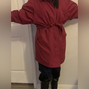 London Fog Trenchcoat Plaid Removable Lining Sz 10